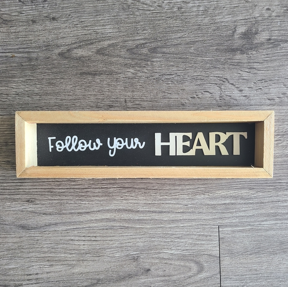 Follow your heart wall art